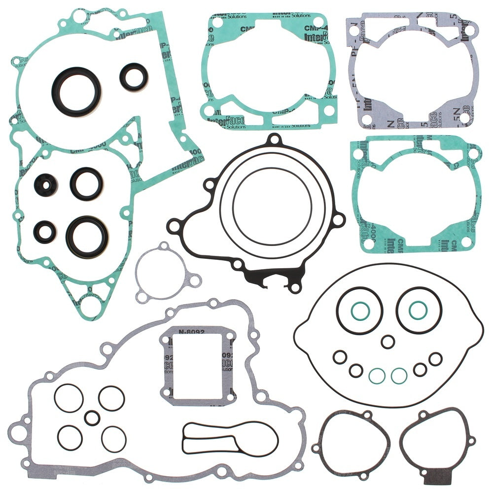 Vertex Complete Gasket Set with Oil Seals - Husaberg TE300 11-14, Husqvarna TE 300 14-15, KTM XC 300 08-16, XC-W 300 08-16, XC-W 300 SIX DAYS 15