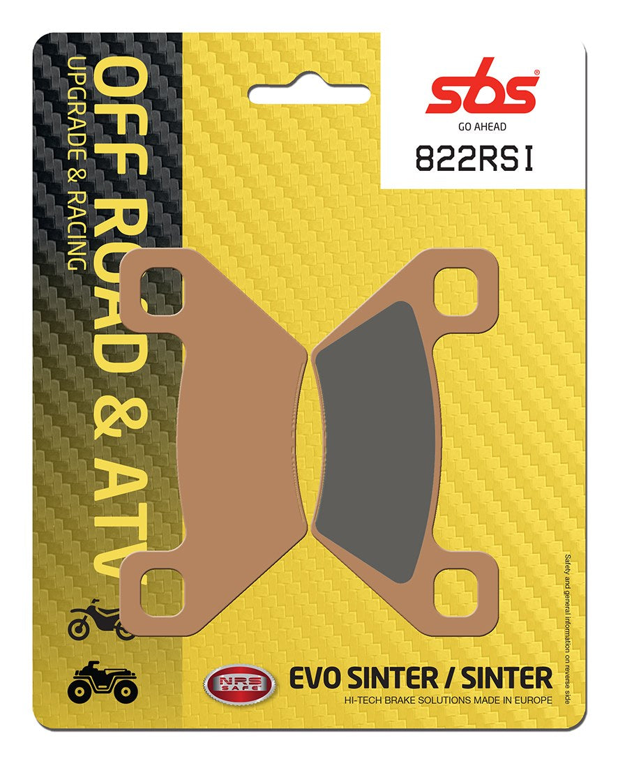 SBS FRICTION - Racing Sinter Front / Rear Off Road Brake Pads - 822RSI-