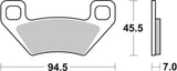 SBS FRICTION - Sinter Front / Rear Off Road Brake Pads - 822SI-