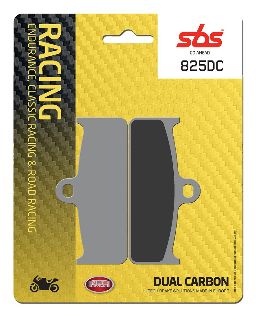 SBS FRICTION - Dual Carbon Front Brake Pads - (Track Use) (bendix packaging) - 825DC-