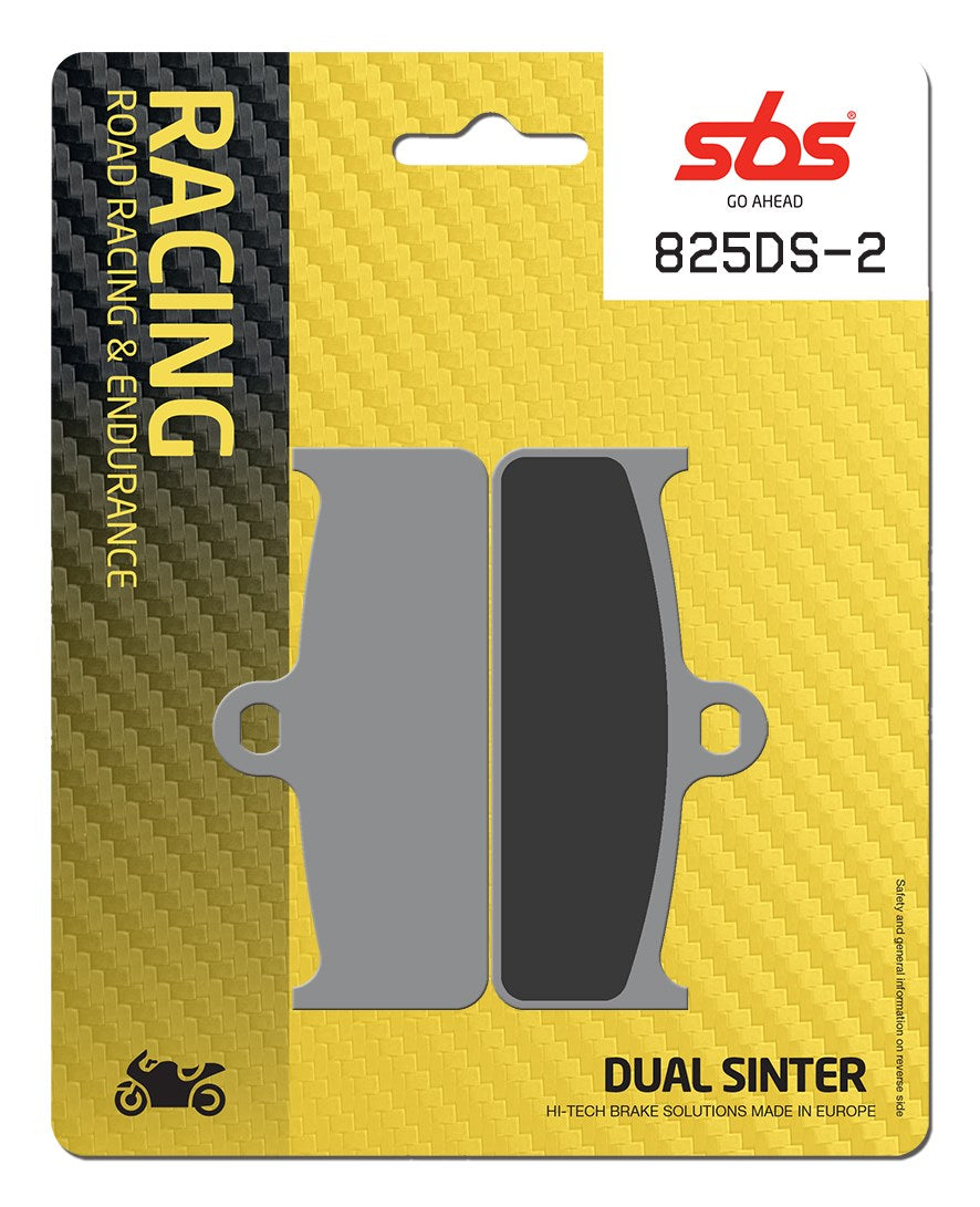 SBS FRICTION - Dual Sinter Front Racing Brake Pads - Moto 2, 3 & WSBK SPEC - 825DS2-