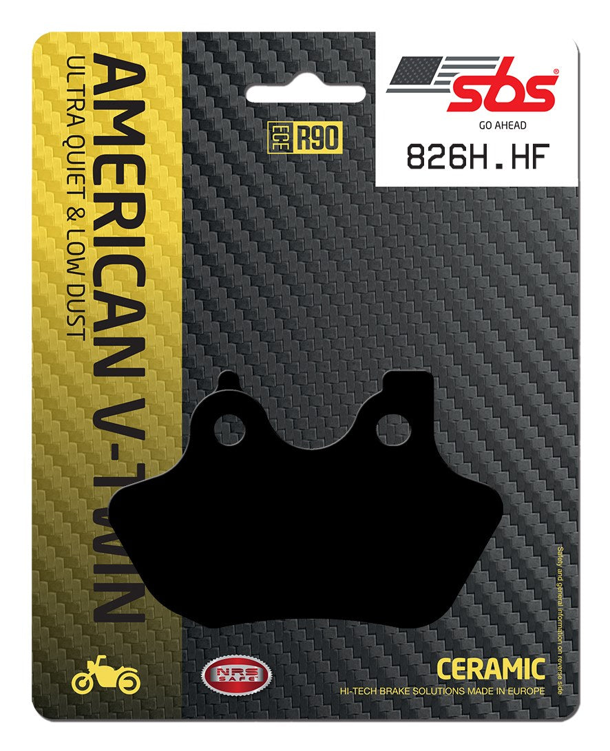 SBS FRICTION - Ceramic Front / Rear H-D Brake Pads - 826H.HF-
