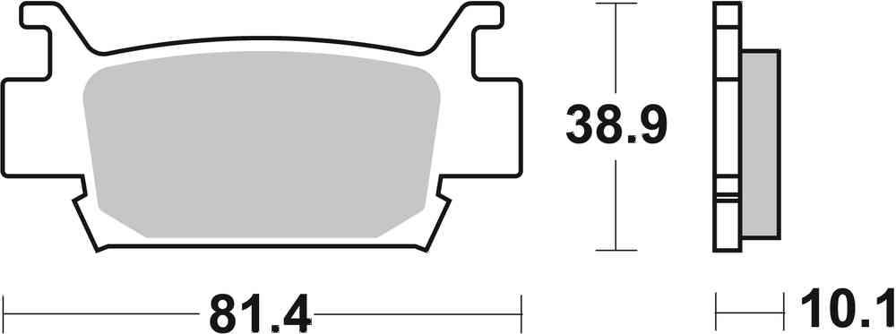 SBS FRICTION - Sinter Front / Rear Off Road Brake Pads - 829SI-