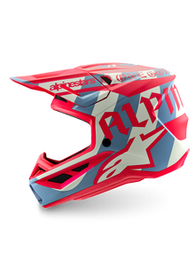 Alpinestars SM7 Beast Coast LE Helmet ECE 22.06 Pirate Black Hot Orange Matt