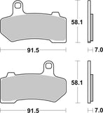 SBS FRICTION - Carbon Tech Front / Rear H-D Brake Pads - 830H.CT-