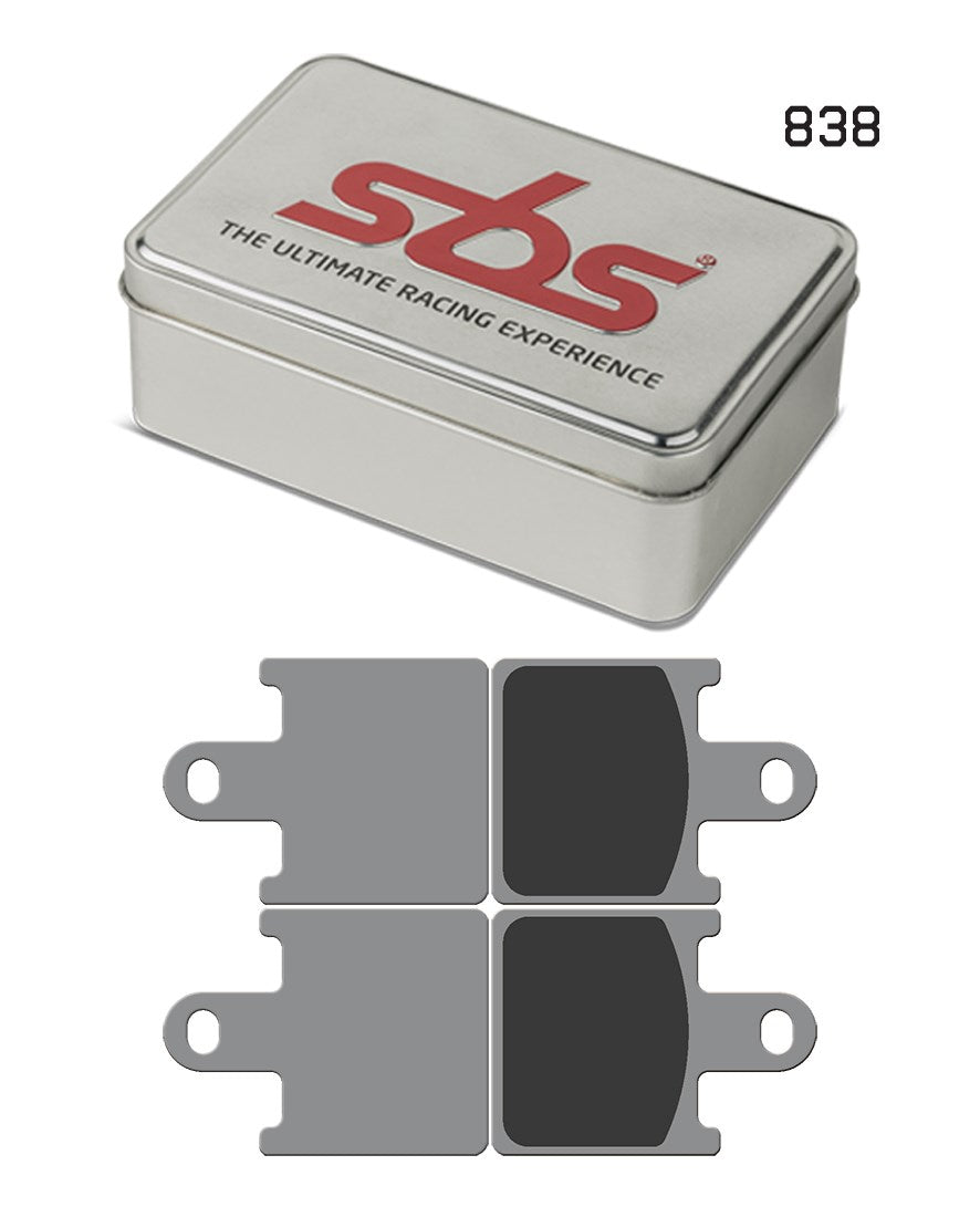 SBS FRICTION - Dual Sinter Front Racing Brake Pads - Moto2, 3 & WSBK SPEC - 838DS2-
