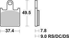 SBS FRICTION - Sinter Front Brake Pads - 838HS-