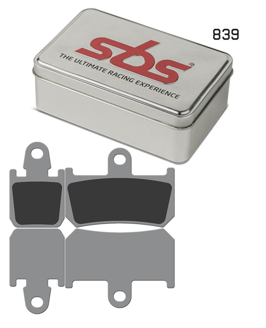 SBS FRICTION - Dual Sinter Front Racing Brake Pads - Moto2, 3 & WSBK SPEC - 839DS-