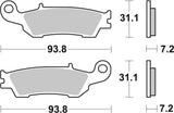 SBS FRICTION - Racing Sinter Off Road Front Brake Pads - 840RSI-