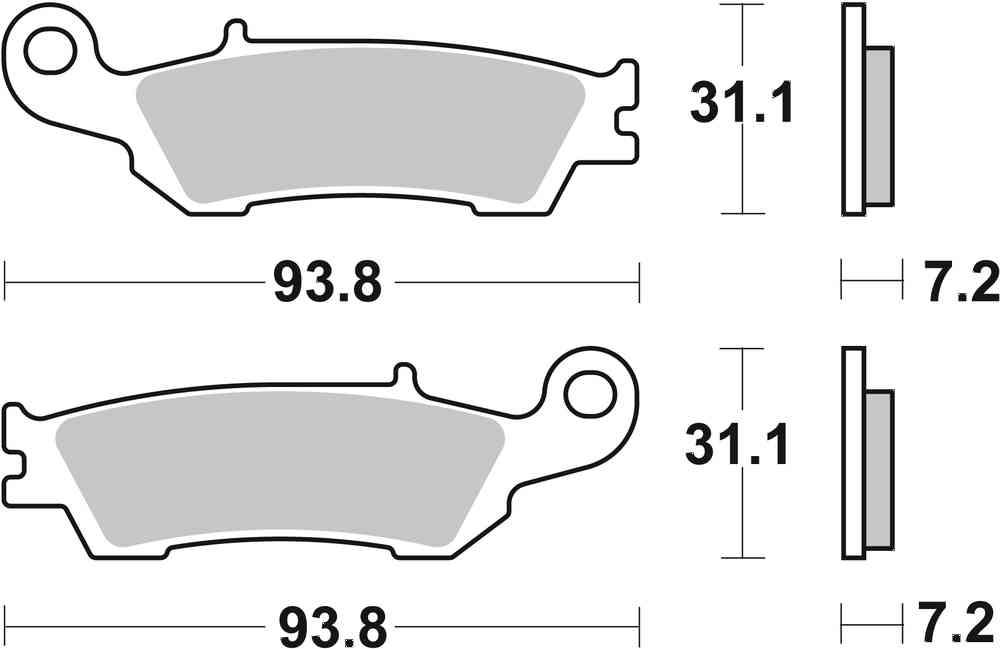 SBS FRICTION - Sinter Off Road Front Brake Pads - 840SI-