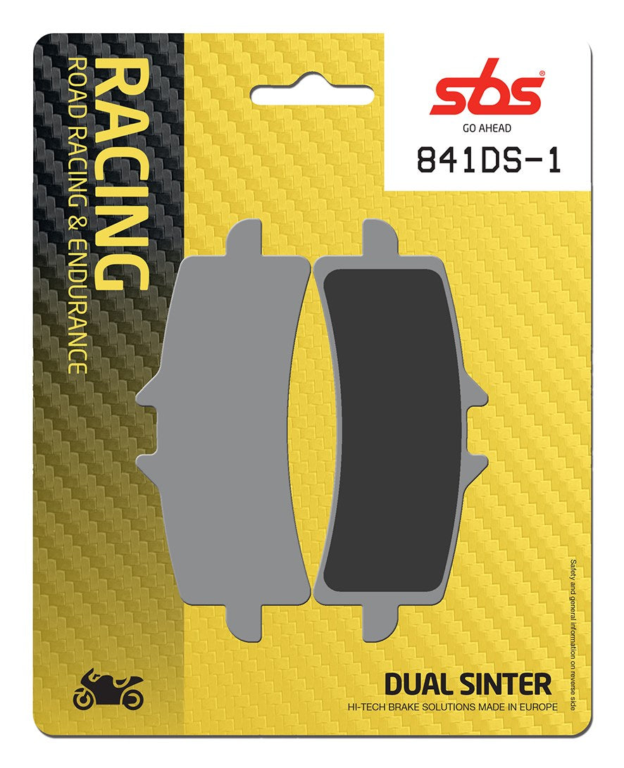 SBS FRICTION - Dual Sinter Front Racing Brake Pads - Moto2, 3 & WSBK SPEC - 841DS-