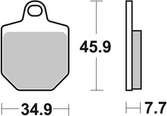 SBS FRICTION - Sinter Front Brake Pads - 843HS-