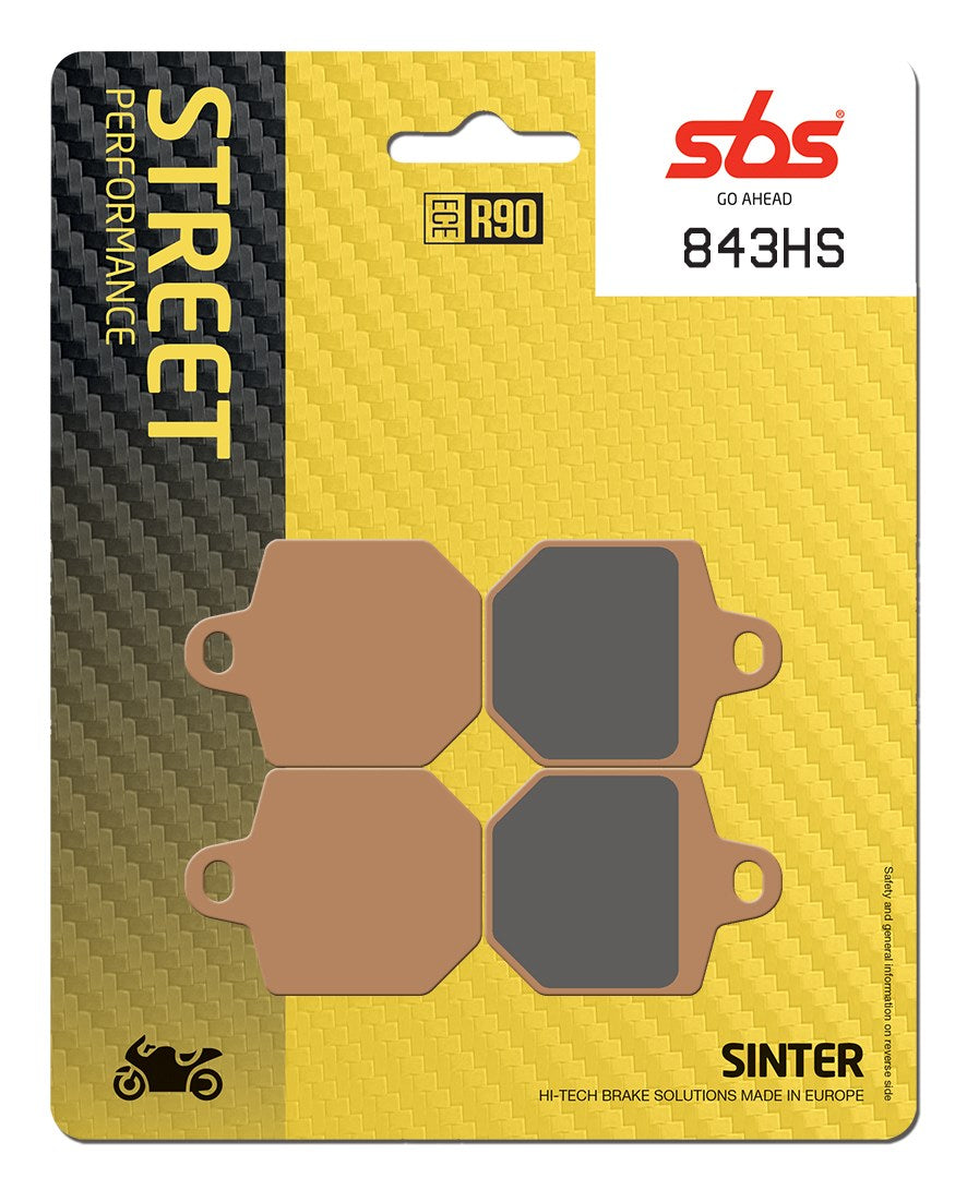 SBS FRICTION - Sinter Front Brake Pads - 843HS-