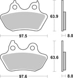 SBS FRICTION - Ceramic Rear H-D Brake Pads - 846H.HF-
