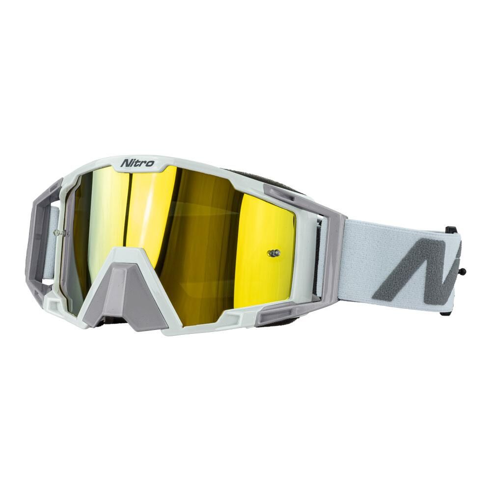 NITRO NV-100 MX GOGGLES - WHITE / SILVER - 85-100-28