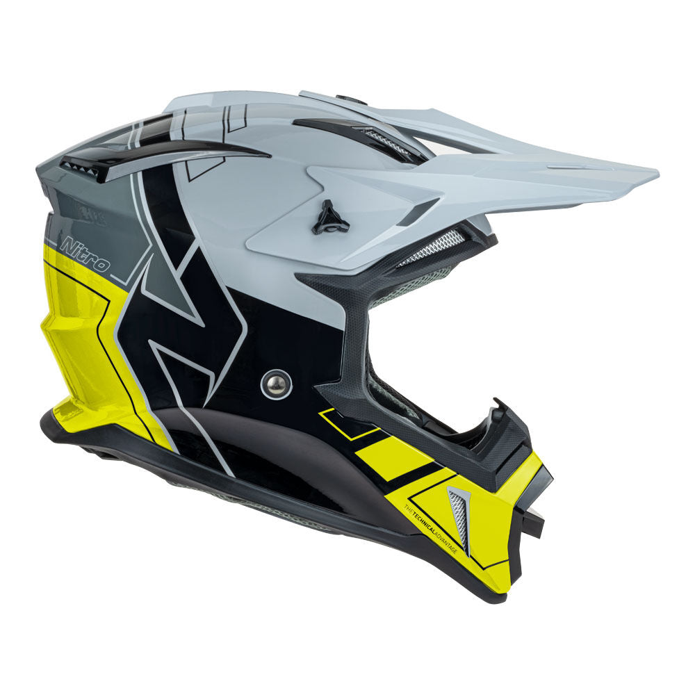 NITRO MX760 GLOSS SILVER/GREY/BLACK/FLURO