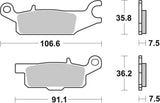 SBS FRICTION - Racing Sinter Off Road Front Brake Pads - 850RSI-