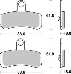 SBS FRICTION - Ceramic Front H-D Brake Pads - 853H.HF-