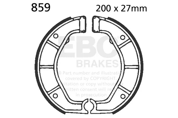 EBC Brake Shoe Set - 859