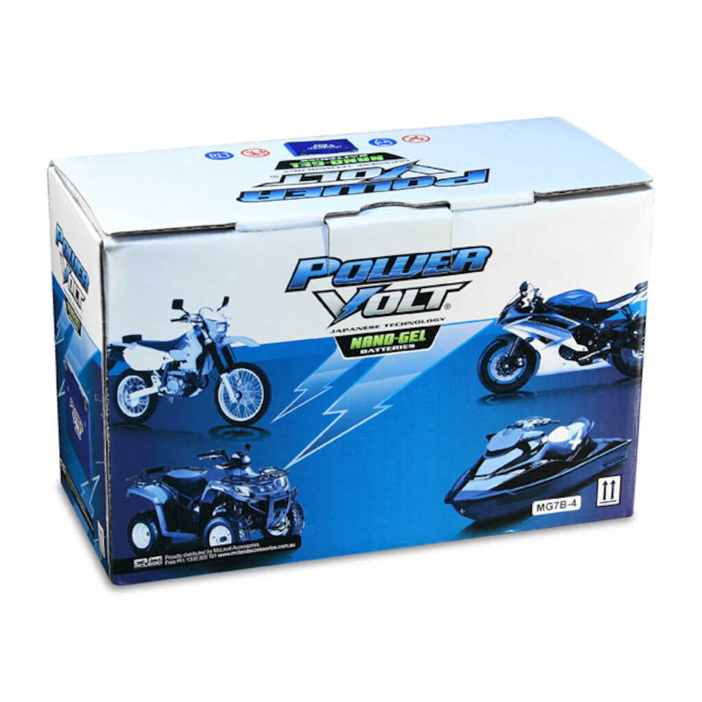 Powervolt 12V Nano-Gel Battery - MG 7L-A (YB7L-B) MF