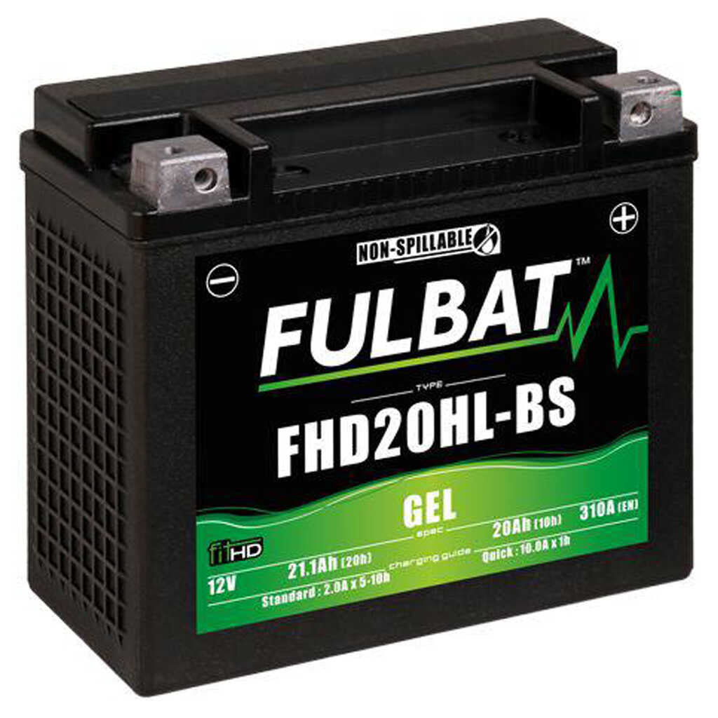 Fulbat Gel Battery - FHD20Hl-BS - Harley