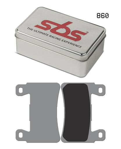 SBS FRICTION - Dual Sinter Front Racing Brake Pads - Moto2, 3 & WSBK SPEC - 860DS2-