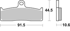 SBS FRICTION - Dual Sinter Front Racing Brake Pads - Moto 2, 3 & WSBK SPEC - 865DS-