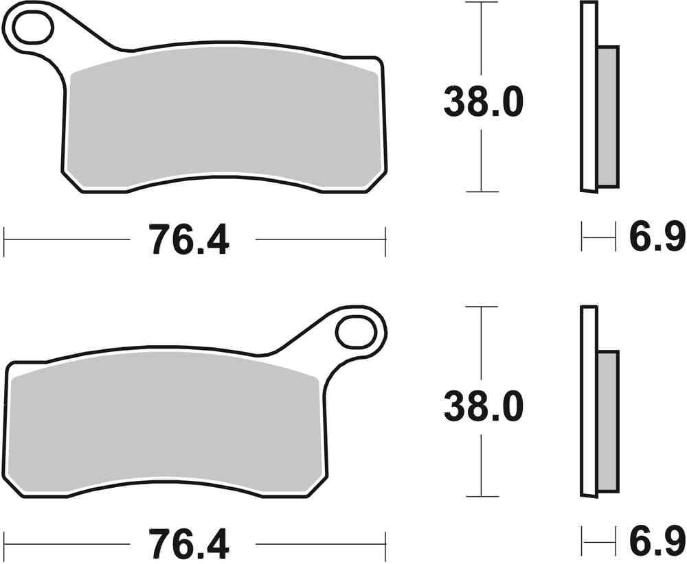 SBS FRICTION - Sinter Off Road Front Brake Pads - 866SI-