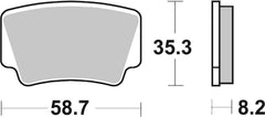 SBS FRICTION - Racing Sinter Off Road Rear Brake Pads - 867RSI-