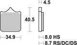 SBS FRICTION - Sinter Front Brake Pads - 870HS-