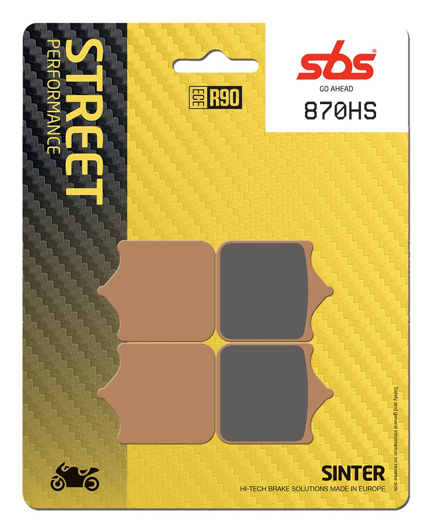 SBS FRICTION - Sinter Front Brake Pads - 870HS-