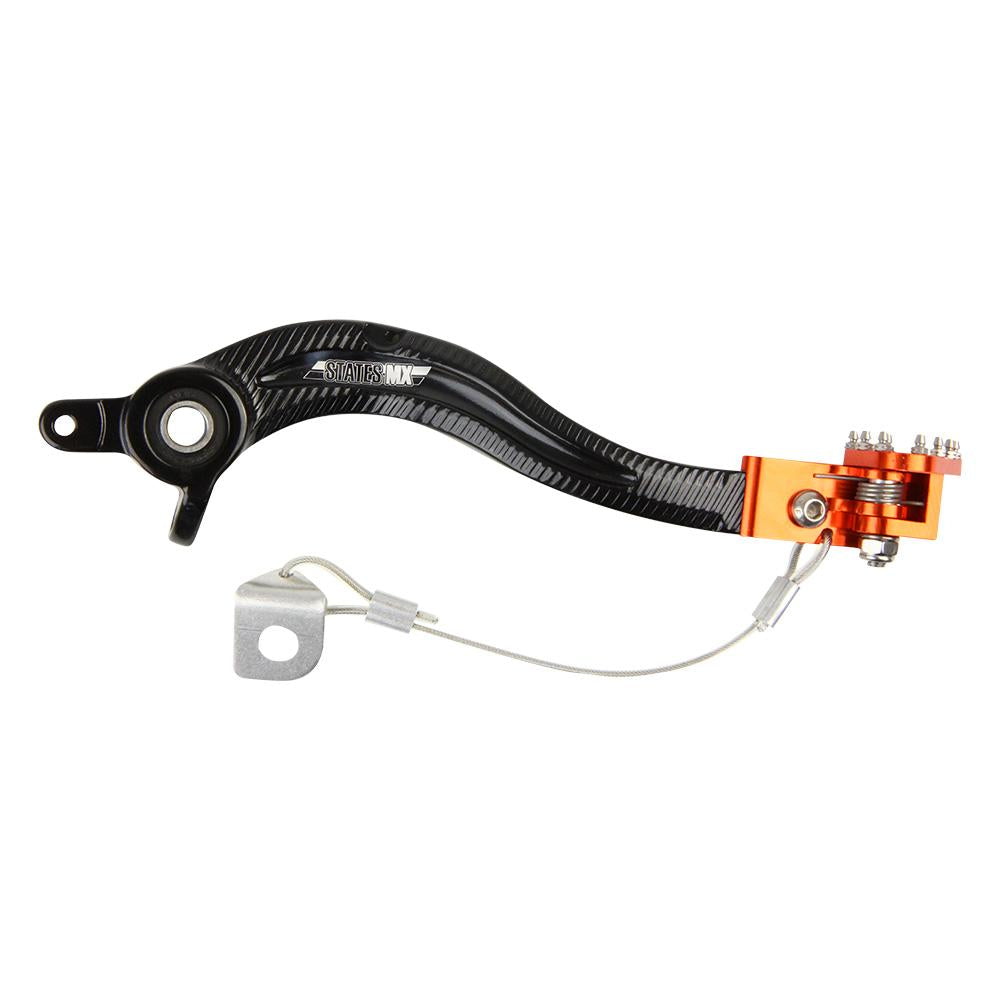 STATES MX BRAKE PEDAL W/ FLEX TIP - KTM - ORANGE - 70-BPF-20E