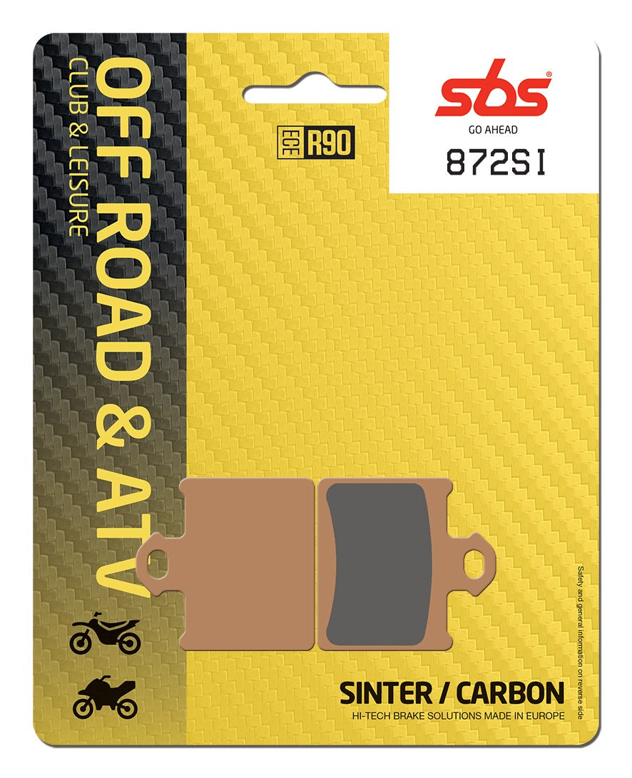 SBS FRICTION - Sinter Front / Rear Off Road Brake Pads - 872SI-