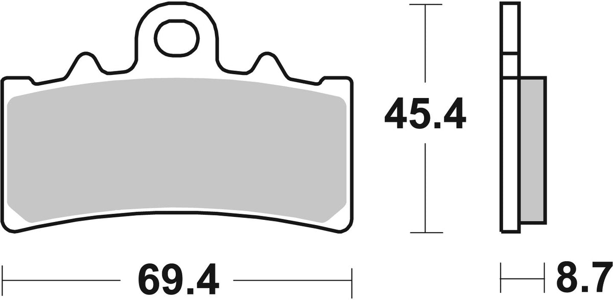 SBS FRICTION - Ceramic Front Brake Pads - 877HF-