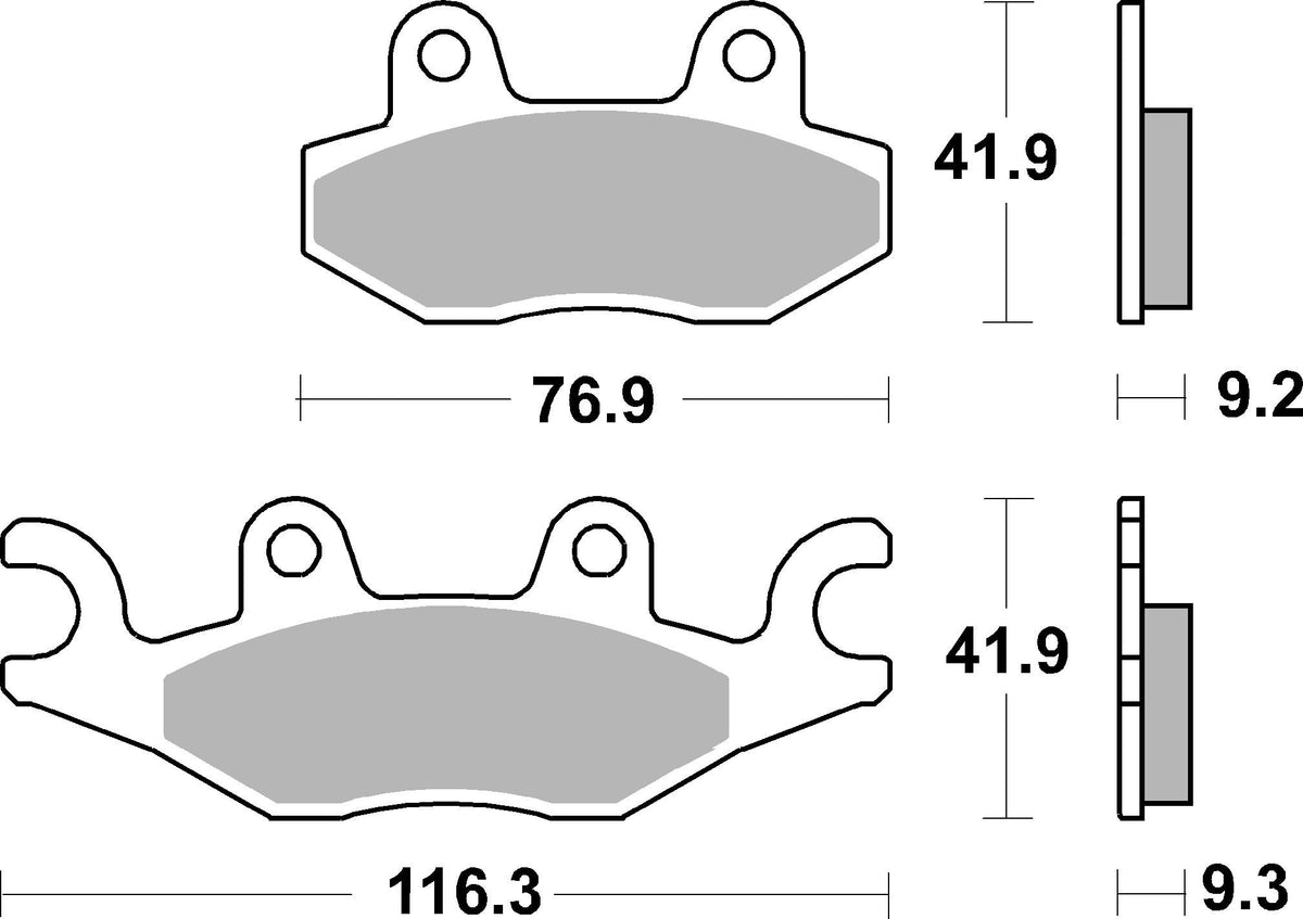 SBS FRICTION - Ceramic Front Brake Pads (SBS 210) - 878HF-