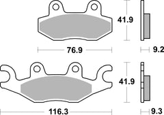 SBS FRICTION - Ceramic Front Brake Pads (SBS 210) - 878HF-