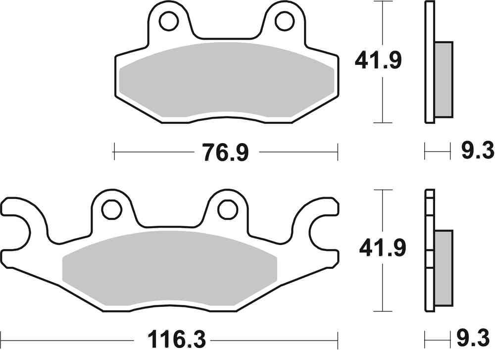 SBS FRICTION - Racing Sinter Off Road Front Brake Pads (SBS 210) - 878RSI-