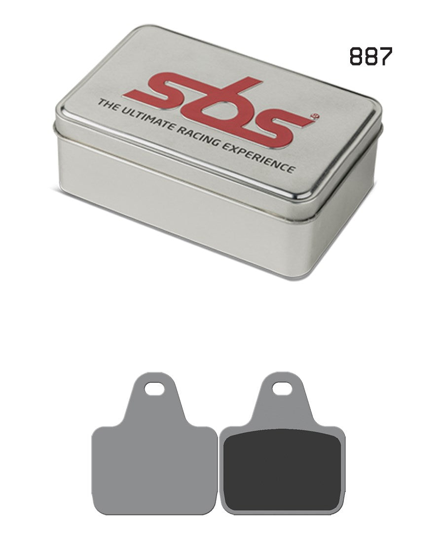 SBS FRICTION - Dual Sinter Front Racing Brake Pads - Moto 2, 3 & WSBK SPEC - 887DS-