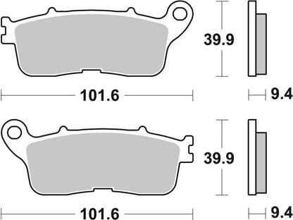 SBS FRICTION - Sinter Rear Brake Pads - 892LS-