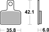 SBS FRICTION - Ceramic Rear Brake Pads - 895HF-