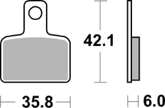 SBS FRICTION - Ceramic Rear Brake Pads - 895HF-