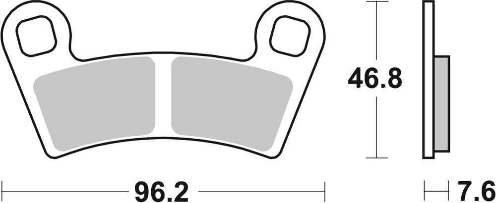 SBS FRICTION - Racing Sinter Front / Rear Off Road Brake Pads - 898RSI-