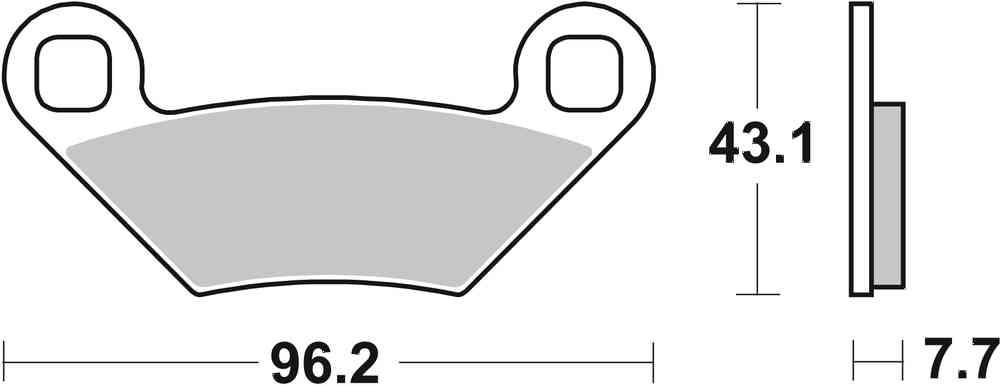 SBS FRICTION - Racing Sinter Front / Rear Off Road Brake Pads - 899RSI-