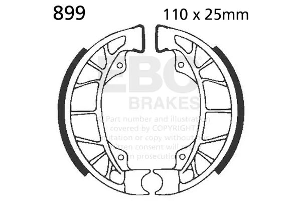 EBC Brake Shoe Set - 899