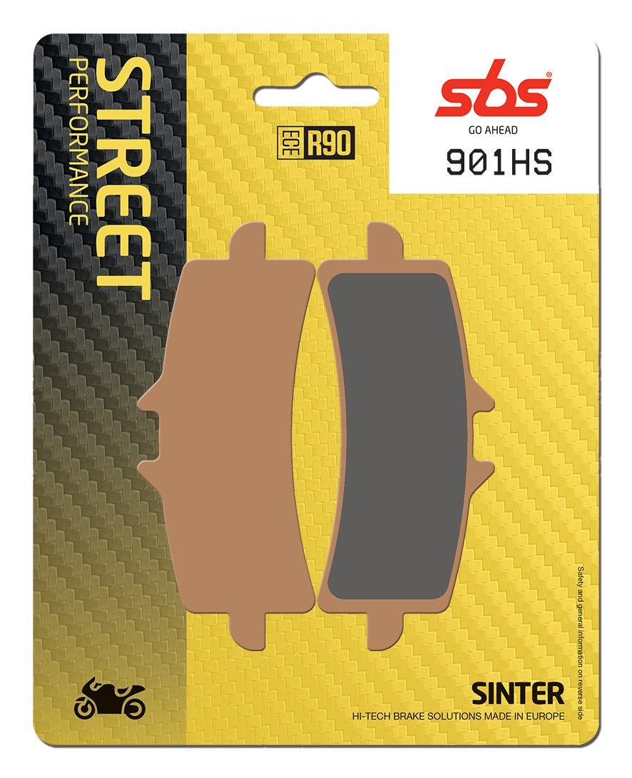 SBS FRICTION - Sinter Front Brake Pads (4mm backing plate) - 901HS-