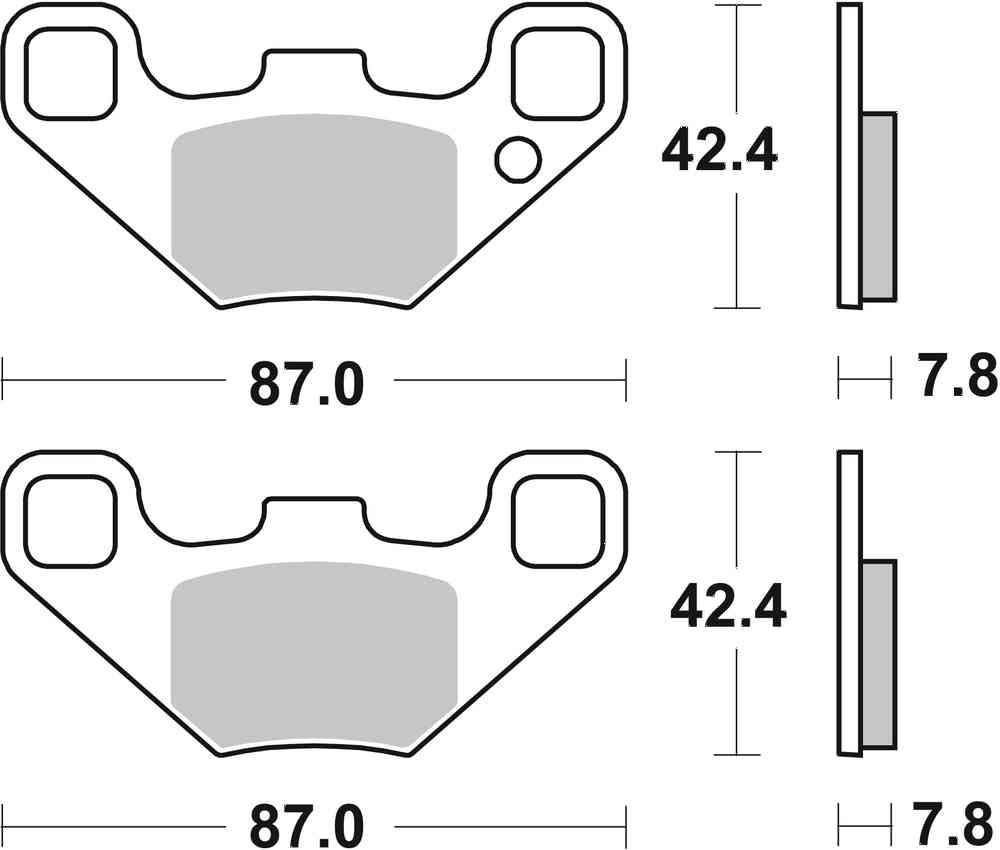 SBS FRICTION - Racing Sinter Off Road Front Brake Pads - 905RSI-