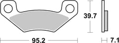 SBS FRICTION - Racing Sinter Off Road Rear Brake Pads - 908RSI-