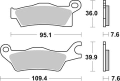 SBS FRICTION - Sinter Front / Rear Off Road Brake Pads - 911SI-