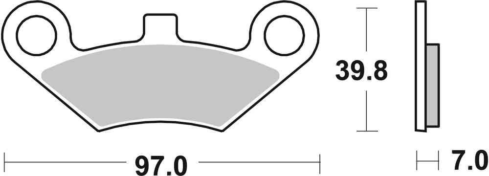 SBS FRICTION - Racing Sinter Off Road Front Brake Pads - 914RSI-