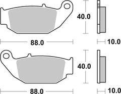 SBS FRICTION - Racing Sinter Off Road Rear Brake Pads - 915RSI-